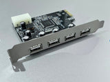 4-Port Hi-Speed USB 2.0 PCIe Card Adapter