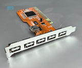 6 Port USB 2.0 Hi-Speed PCI Adapter Card