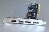 4 +1 Port USB 2.0 Hi-Speed PCI Adapter Card