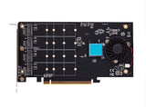 QUAD M.2 SSD RAID Controller PCIe 3.0 Card AHCI/NVMe