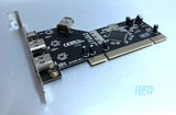 3+1 Port Firewire 400 (IEEE 1394a) PCI Adapter Card