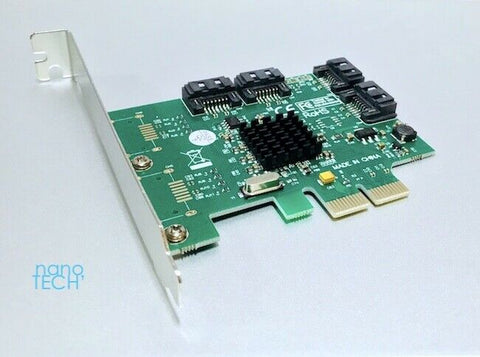 4 Port SATA III 6.0Gb PCIe x2 lane Controller Card Adapter