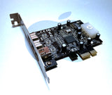 3 Port Firewire 800 & 400 IEEE 1394b & 1394a PCI-Express Adapter Card