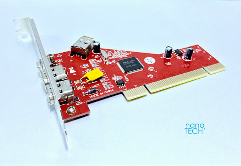 3+1 Port Firewire 400 (IEEE 1394a) PCI Adapter Card