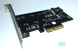 M.2 NGFF PCIe SSD M-Key + B-key x4 PCI-Express Adapter