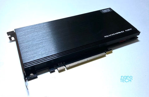 Quad M.2 SSD RAID Controller PCIe 3.0 x16 Card AHCI/NVMe PLX8747 Chipset
