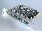 5 Port SuperSpeed Plus USB 3.2 Gen.2 PCI-Express Adapter (Type A + C Port)