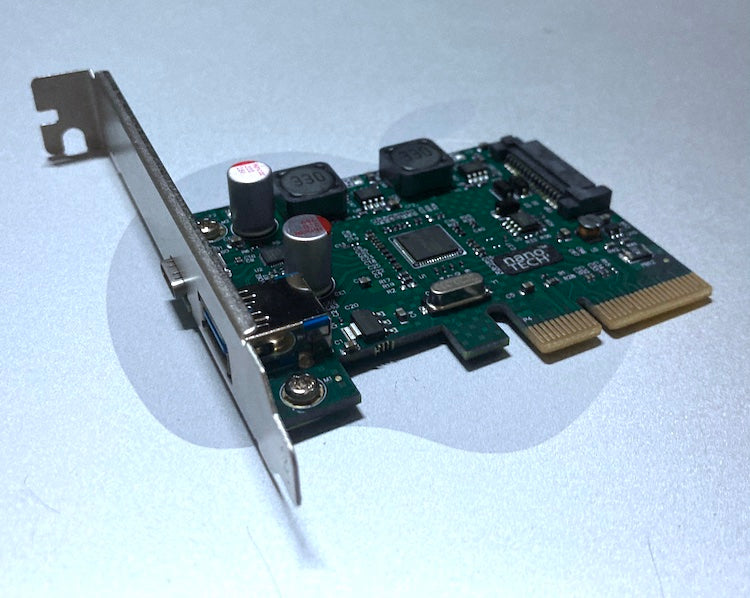 2 Port SuperSpeed Plus USB 3.2 Gen.2 PCI-Express Adapter (Type A + C P ...